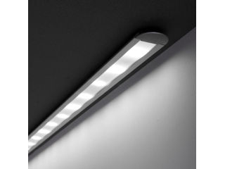 Profil din aluminiu pentru mortare GROOVE 10 pentru banda LED - anodizat 2m - set complet foto 9