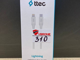 Кабель зарядки TypeC-lightning ttec 1,5m - 280lei foto 1