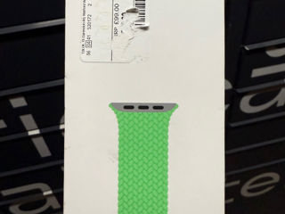 Apple Watch Strap (Ремешок) Anchor Gray Sport Loop / Green Braided Solo Loop - 29€ in Stock !!! foto 2