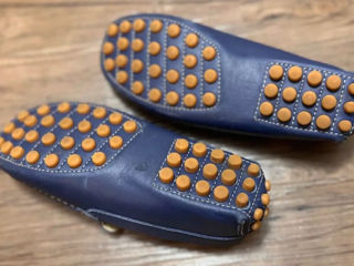 John Galliano Boys Slip On Loafers Blue Size 33 Uzat foto 2