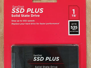 SSD, "SanDisk SSD PLUS" 1Tb, 2.5, SATA 3. Новый (запечатанный)!