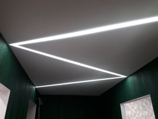 Натяжной потолок + дизайн + освещения + tavane extensibile + design + iluminatie foto 5