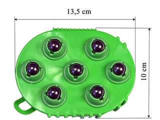 Массажер выполнен из силикона с встроенными магнитными шарикам foto 2