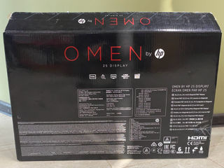 Монитор HP 24.5" OMEN 25 [144 Hz, 1920x1080, TN, 1000:1, 1мс, 400, 2xHDMI1.4, DP, USB3.0] foto 4