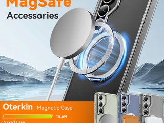 Husa S25 Transparenta cu Magsafe foto 3