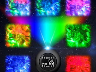 LED Star Projector with Timer Alarm Clock foto 2