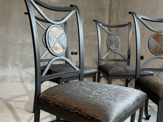 Set de 4 scaune metalice foto 3
