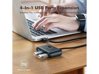 Ugreen USB 3.2 Gen 1 HUB 4x USB, Cablu 1m negru (CR113 20291) (au ramas 2 buc.) foto 7