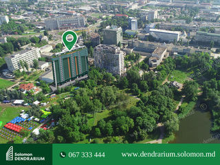 Apartament cu 4 camere, 129mp. SolomonDendrarium.Centru, vedere spre parc. Parcare subterană! foto 12