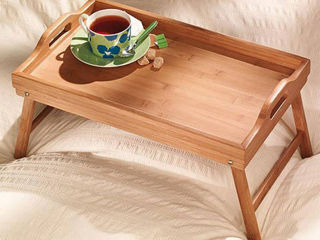 Подарочный   столик из бамбука "Завтрак в постель" foto 6