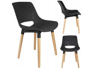 Scaun scandinav JUMI DAVIS (negru)