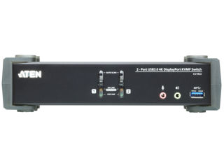 Коммутатор ATEN Display Port KVMP Switch 2-PORTR USB 3.0 4K, CS1922 foto 2