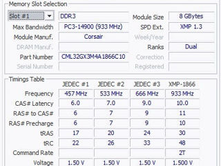 продам DDR3-1866 Corsair "Vengeance LP" 16GB (2*8GB) foto 2