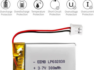 YDL 3.7V Lipo Battery 300mAh 602030 Литий-ионный полимерный аккумулятор foto 5