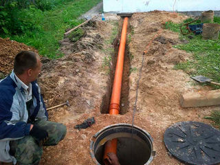 Sapam canalizare, instalare septic WC tranșee Avem burlane in vinz foto 3