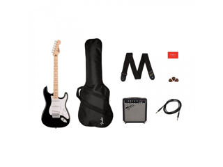 Set de chitara electrica Squier Sonic Stratocaster Pack BK