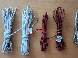 комплект акустических кабелей 22 AWG белый и красный на 5 колонок foto 5