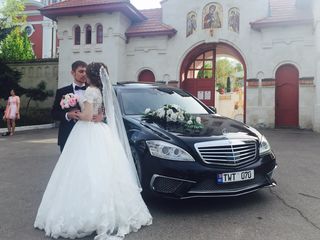 Mercedes-benz s-class w221 w222 белый-чёрный, для вашей свадьбы 109€/день foto 7