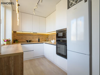 Bucătărie modernă, mat de culoare alb foto 7