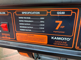 Arenda Generator Kamoto GG30 3Kw - 300Lei/zi 5Kw- 500Lei/zi foto 3