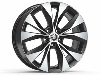 Jante Noi originale Skoda Superb Cassiopeia R18 8,0J x 18" ET 44 + Anvelope vara Hankook