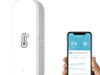 WiFi, Zigbee датчики температуры и влажности Tuya, Smart Life, Alexa, Google Assistant
