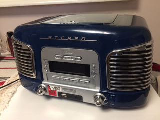 Teac sl-d900 cd usb mp3 radio retro design 60er in blue