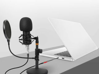 Microfon Condensator Zhenren Xlr, Studio 192 Khz/24 Biți, Kit De Microfon Podcast Cardioid foto 8