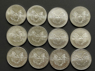 Серебряные и золотые монеты 999 1OZ унция серебра Слитки Инвестиция Silver Gold Oro Aur Monede фото 5