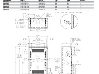 Сетевой шкаф Hoffman DBS362412G 36"x24"x13.0" D-Box foto 3