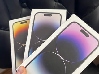 Top Pret Chisinau!!! Purple-Black Iphone 14 Pro 128Gb Telfon-nou Sigilat-neactivat "Garantie Apple" foto 1