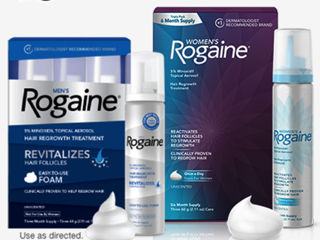 Выпадают волосы? Пена Rogaine c Minoxidil против выпадения волос foto 2