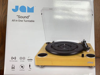 Новый JAM Sound All In One Turntable Vinyl Record Player Built-In Speakers
