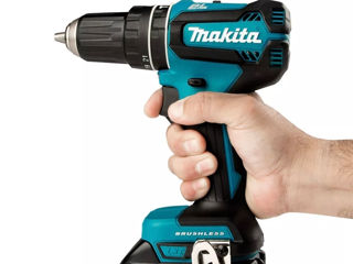 Makita DHP485TJX7 18V LXT Brushless Combi Hammer Drill - 1x 5.0ah + 21PC Bit Set foto 2