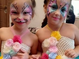 Pictez copii la diferite evenimente. Бодиарт на лице. Аквагрим. Face painting. Desene pe față. foto 8