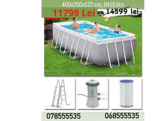 Piscina Bestway 427x250x100cm, 7250L, carcas metal foto 8