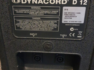 Dynacord D12 boxe pasive foto 6