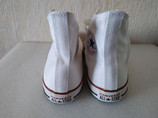Кеды новые Converse All Star белые высокие  foto 3