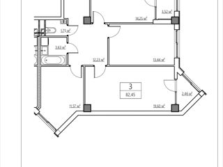 Apartament cu 3 camere,  Centru,  Stăuceni,  Chișinău mun. foto 12