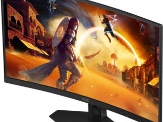 Monitor Gaming curbat LED FAST VA AOC C27G4ZXE, 27", Full HD, 280Hz, HDR10, negru