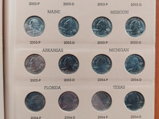 Set album US Statehood quarter dollar 1999-2008 P & D foto 4