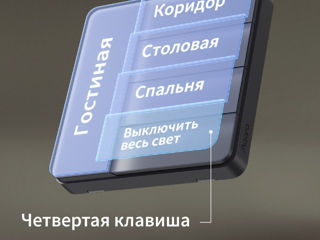 Умный настенный выключатель Aqara Z1 Pro (четверной переключатель, черный) фото 2