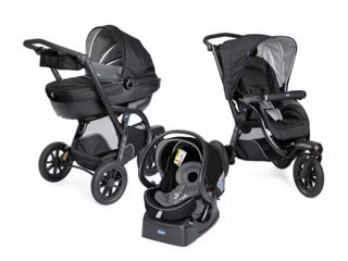 Carucior 3IN1 CHICCO TRIO ACTIV3 79270, 0 luni+, negru-gri