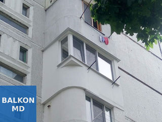 Балконы под ключ в Кишинёве. Кладка, расширение балконов Кишинёв, окна пвх, смета и выезд бесплатно! foto 8