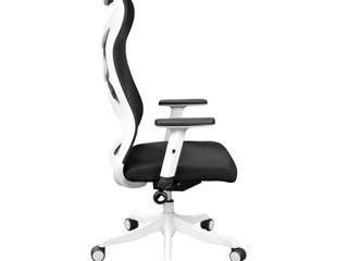 Fotoliu de birou ergonomic din plasă cu suport lombar foto 4