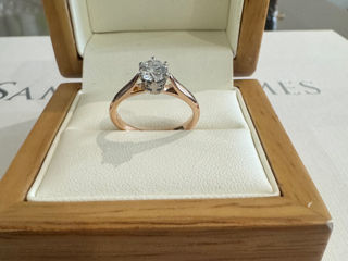 Срочно продам кольцо с бриллиантом 0.50 карат сертификат GIA новое Video foto 1