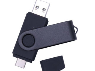 Type-C + USB флешка на 64Gb foto 1