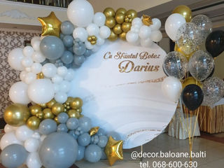 Фотозона декор торжевств baloane cu heliu balti decor din baloane fotopanou шары с гелием бельцы foto 6