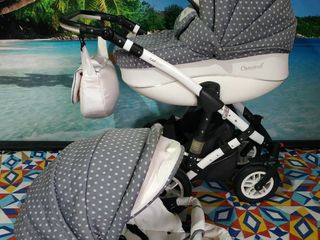 Красивая колясочка 2 в 1 Adamex car baby alu foto 9
