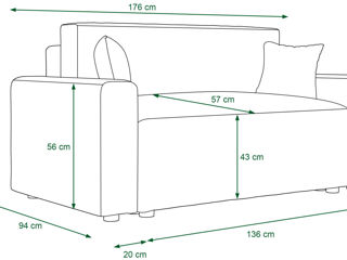 Canapea extensibilă comodă și calitativă foto 3